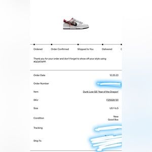 Year of the dragon dunks GS